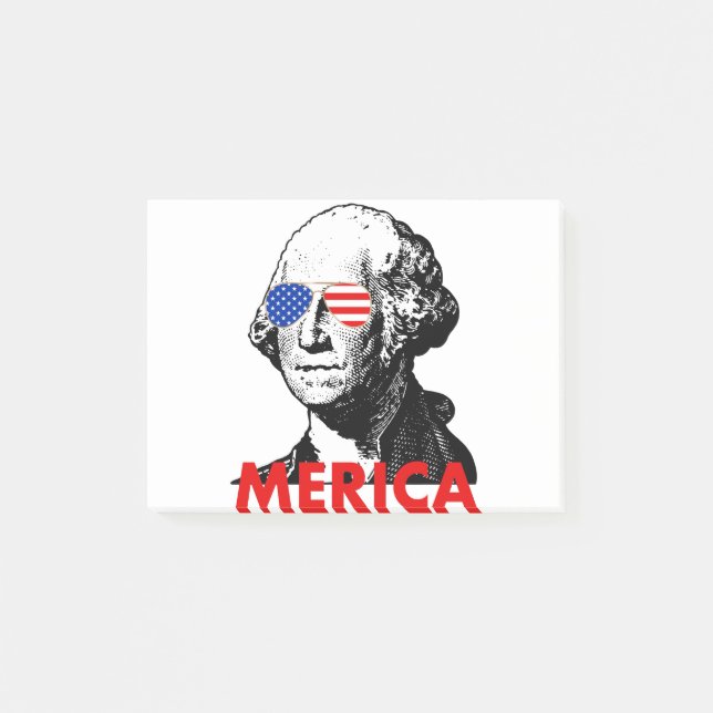 Notas Post-it® george washington merica (Anverso)
