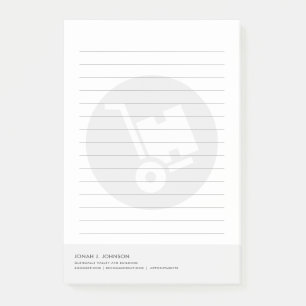 Notas Post-it® Gerente de Almacén Estilo Mínimo