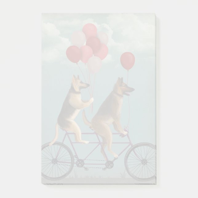 Notas Post-it® German Shepherd Tandem (Anverso)