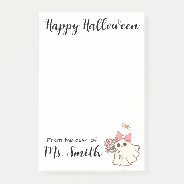 Notas Post-it® Ghostly Grace — A Soft Haunting Personalized (Anverso)