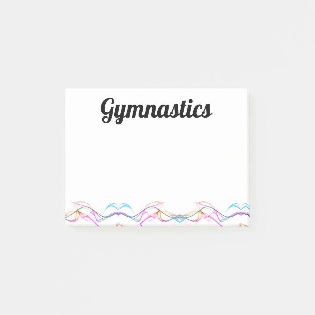 Notas post-it - Gimnasia 4" x 3" (Anverso)