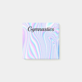 Notas Post-It - Gimnasia - Colores Swirly