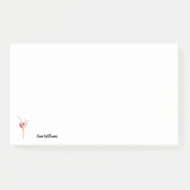 Notas Post-it® Gimnasia femenina (Anverso)