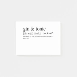 Notas Post-it® Gin y Tonic