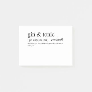 Notas Post-it® Gin y Tonic