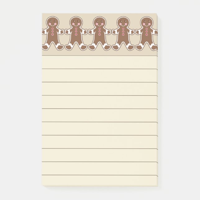 Notas Post-it® Gingerbread Cookies Kitchen Post (Anverso)