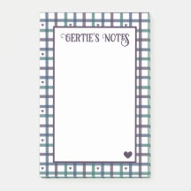 Gingham Corazón Morado
