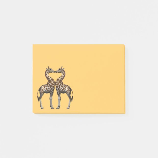 Notas Post-it® Girafas románticas (Anverso)