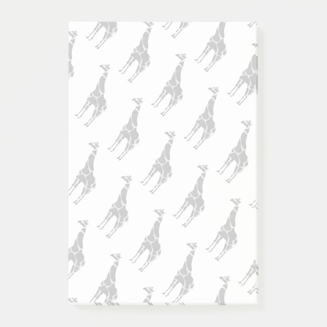 Notas Post-it® Giraffe Black and Grey Silhoutte (Anverso)