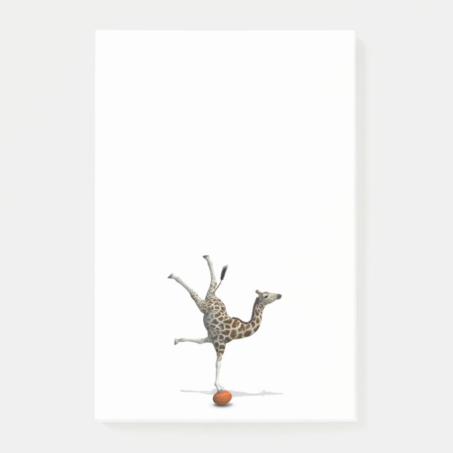 Notas Post-it® Giraffe de equilibrio (Anverso)