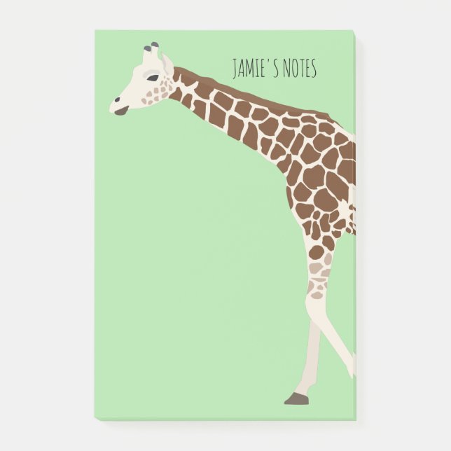 Notas Post-it® Giraffe Jungle Safari Animal (Anverso)