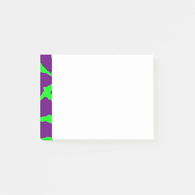 Notas Post-it® Giraffe Print Wine Lime (Anverso)