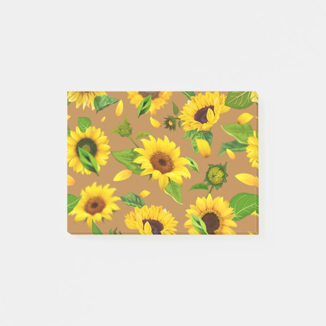 Notas Post-it® Girasol Acuarela 5 (Anverso)