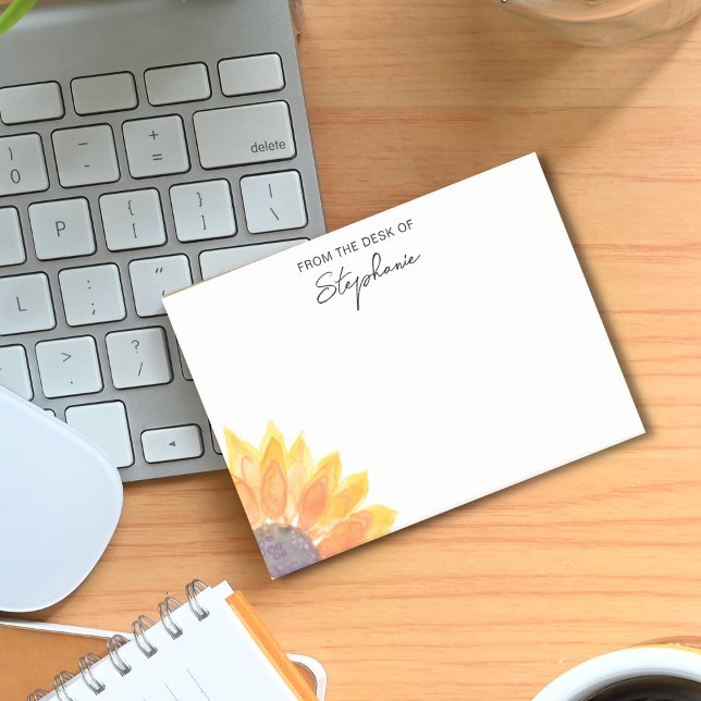 Notas Post-it® Girasol De La Mesa De Personalización (Subido por el creador)