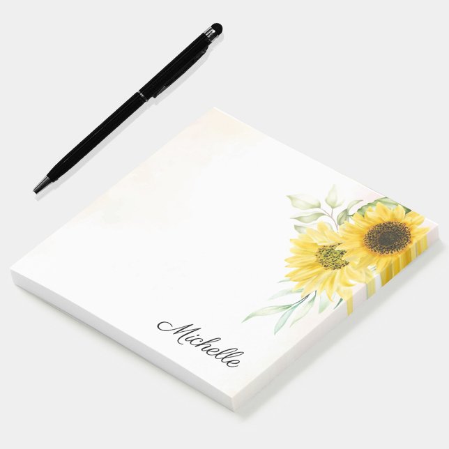 Notas Post-it® Girasol personalizado (Subido por el creador)