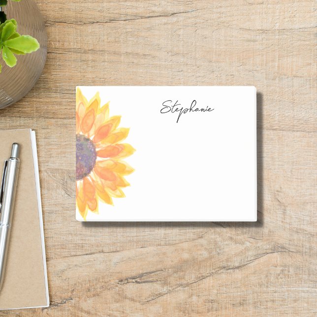 Notas Post-it® Girasol personalizado (Subido por el creador)