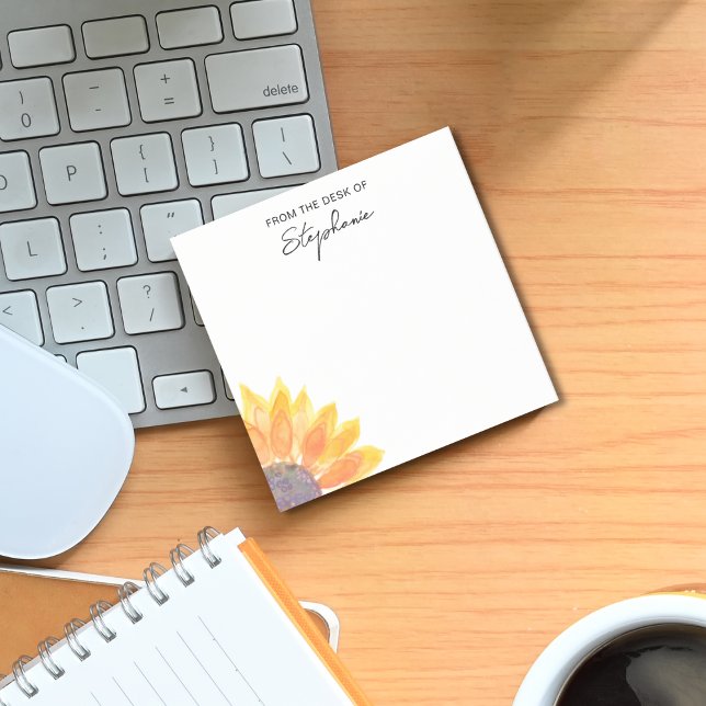 Notas Post-it® Girasol personalizado de la mesa de (Subido por el creador)