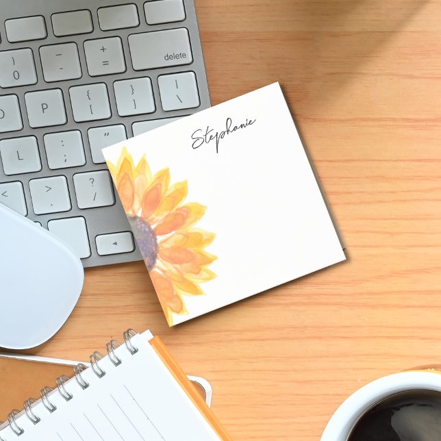 Notas Post-it® Girasol Personalizado De La Mesa De (Subido por el creador)