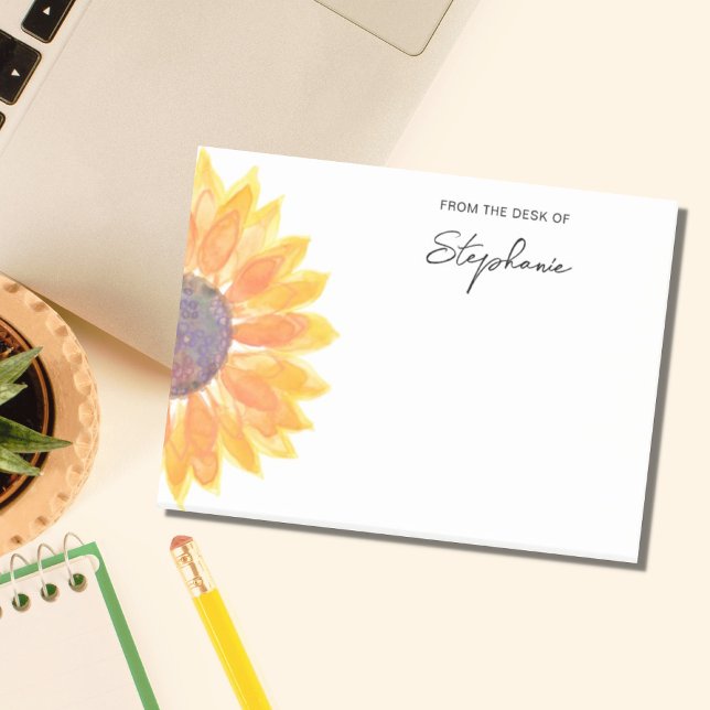 Notas Post-it® Girasol personalizado de la mesa de (Subido por el creador)