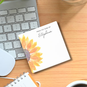 Notas Post-it® Girasol Personalizado De La Mesa De