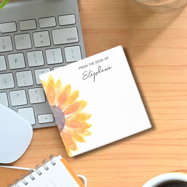 Notas Post-it® Girasol Personalizado De La Mesa De (Subido por el creador)