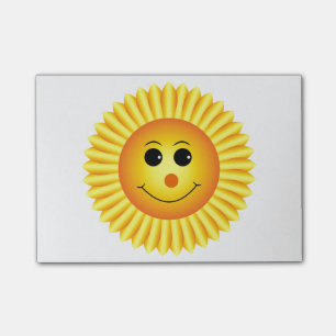 Notas Post-it® Girasol sonriente