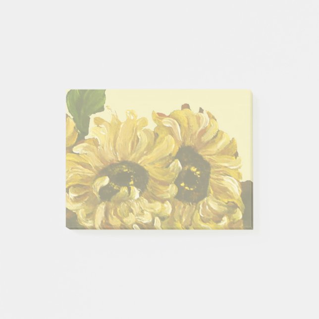 Notas Post-it® Girasoles (Anverso)