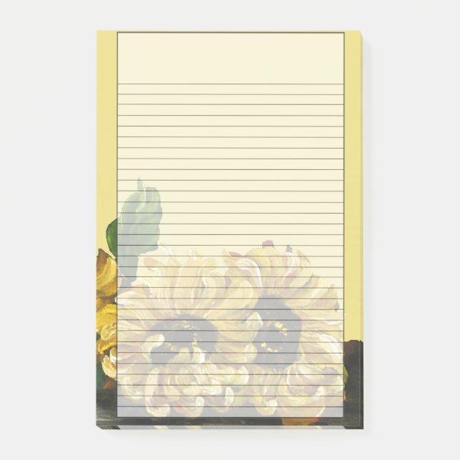 Notas Post-it® Girasoles (Anverso)