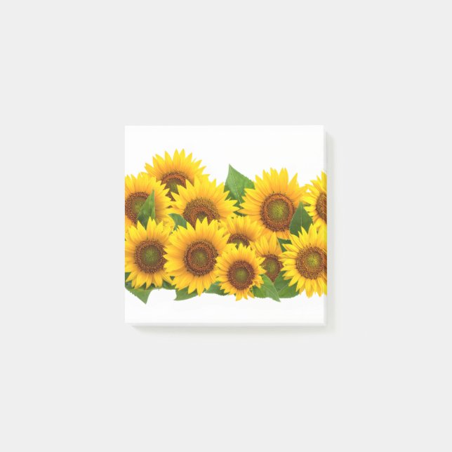 Notas Post-it® Girasoles (Anverso)