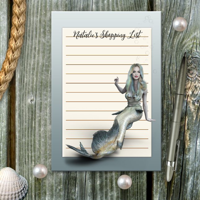 Notas Post-it® Girly Cute Mermaid (Subido por el creador)