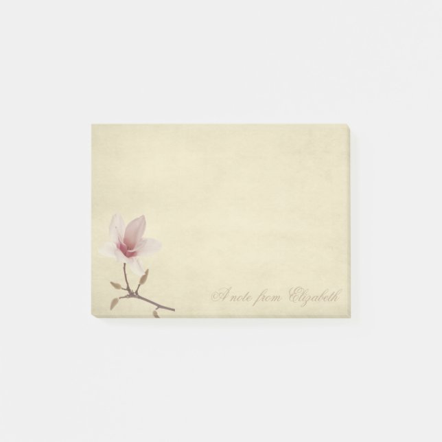 Notas Post-it® Girly elegante, Magnolia (Anverso)