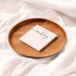 Notas Post-it® Girly Monograma caligrafía Rubor Pink