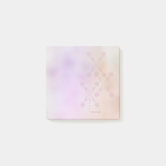 Notas Post-it® Giving flowers(pattern) (Anverso)