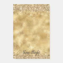 Notas Post-it® Glam Gold Purpurina Confetti     