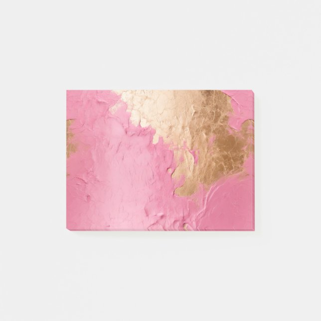 Notas Post-it® Glam Pink and Gold (Anverso)