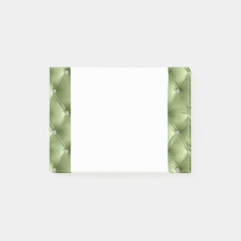 Notas Post-it® Glam Soft Sage Green Faux Velvet de lujo