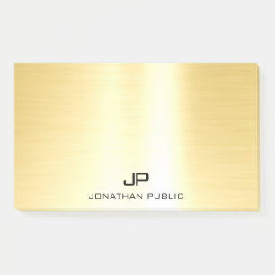 Notas Post-it® Glamoroso Gold Trendy Template Profesional Moderno