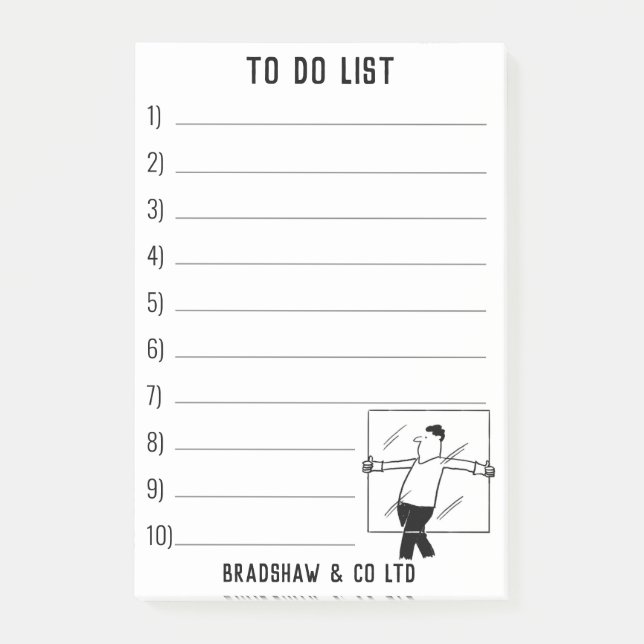 Notas Post-it® Glazier Glazing Services to Personalize (Anverso)