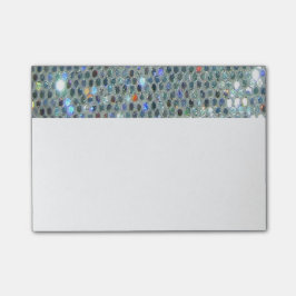Notas Post-it® Glitzy Sparkly Silver Purpurina Bling