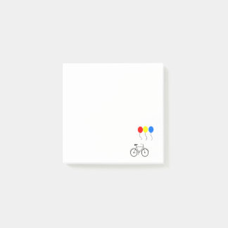 Notas Post-it® Globos y Bicicleta