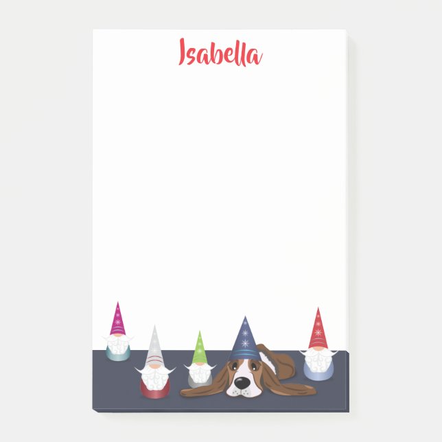 Notas Post-it® Gnome Para Las Vacaciones (Anverso)