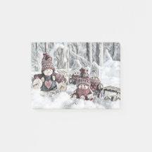 Gnomes in a Winter Scenery Notes