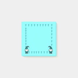 Notas Post-it® Gnomo azul con hongos
