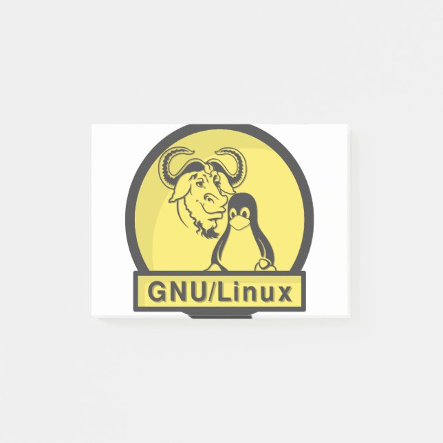 Notas Post-it® GNU/Linux (Anverso)