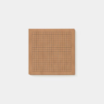 Goban en miniatura 19x19 con grano de madera marró