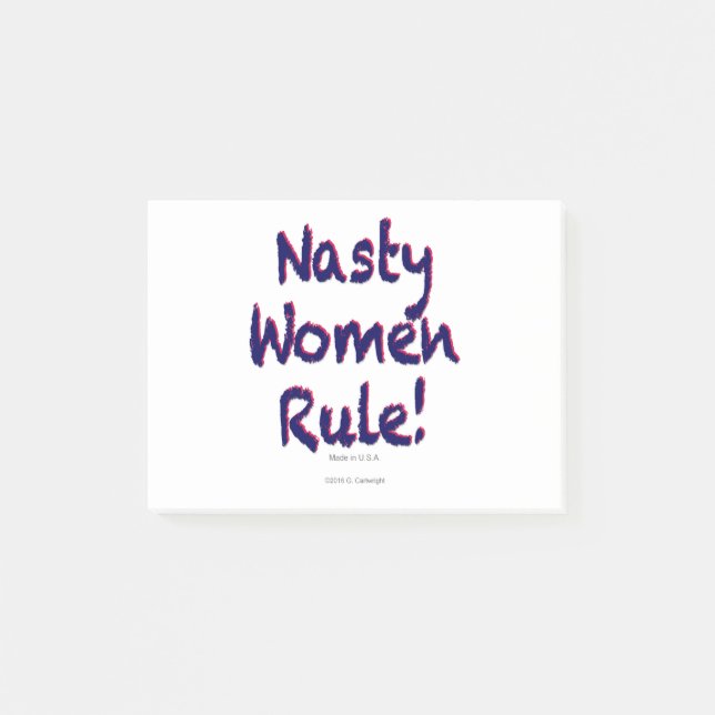Notas Post-it® Gobierno de las mujeres desagradables (Anverso)