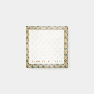 Notas Post-it® Gold Fleur-De-Lis
