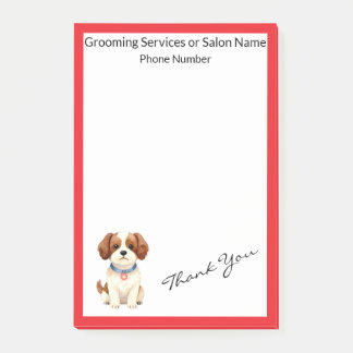 Notas Post-it® Gold Grooming Pet Personalized Elegant Collection