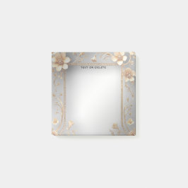 Notas Post-it® Golden Flowers Post it Notes