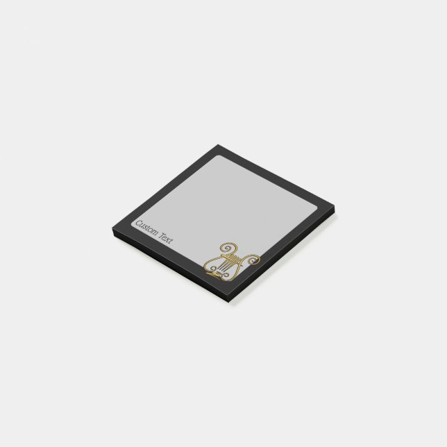 Notas Post-it® Golden Lyre (En perspectiva)